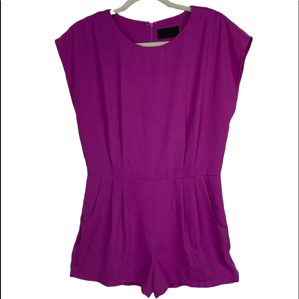 REVOLVE Dressy Romper Shorts with Pockets Sz L Blaque Label